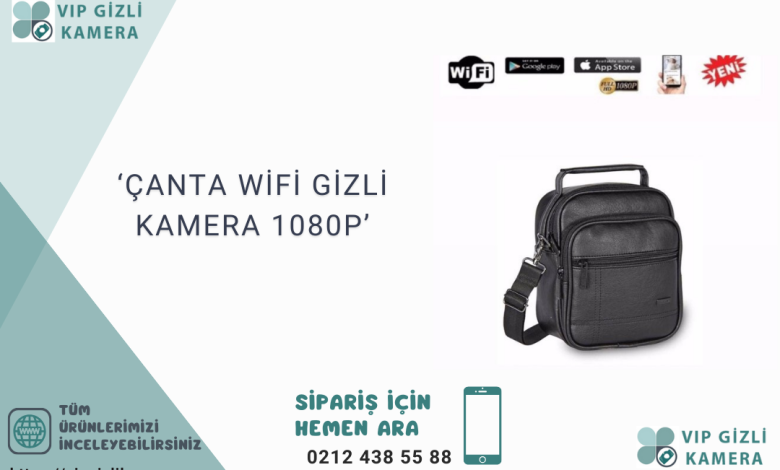 Canta Wifi Gizli Kamera 1080P